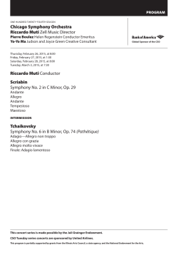 here - Chicago Symphony Orchestra