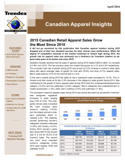 Canadian Apparel Insights