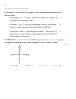 Test 3 sample test type problems.