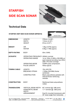starfish technical data - CPU Unterwassertechnik GmbH