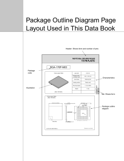 Package Outline Diagram Page Layout Used in This Data Book