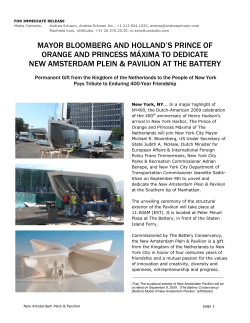 mayor bloomberg and holland`s prince of orange and princess