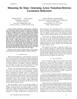 Measuring the Steps: Generating Action Transitions Between