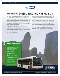 ORION VII DIESEL-ELECTRIC HYBRID BUS