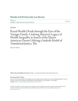 Racial Wealth Divide through the Eyes of the Younger Family
