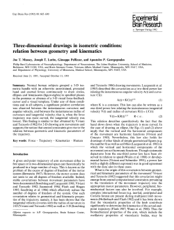 Three-dimensional drawings in isometric conditions: relation