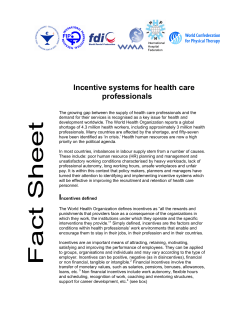 Incentive Systems For health Care Professionals-ENG