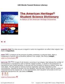 The American Heritage&reg; Student Science Dictionary