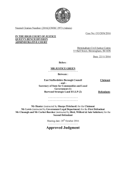 High Court Judgment Template