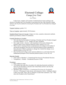 Electoral College - Institute for Public Administration