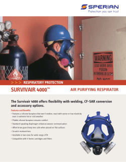 Survivair 4000 Data Sheet - Honeywell Safety Products