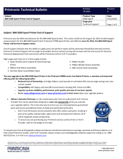 IBM 6500 Spool Printer End of Support