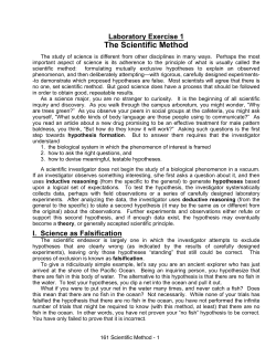 The Scientific Method