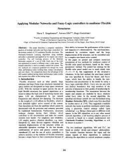 Applying Modular Networks And Fuzzy