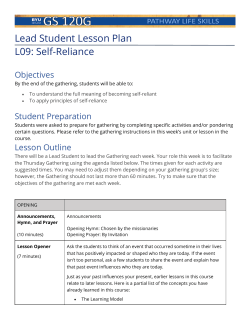 Self-Reliance - BYU
