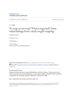 To wrap or not wrap? What is expected?