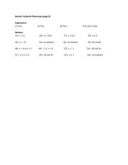 Bumby Textbook Photocopy (page 8) Exploratory: 2) True 4) True 8