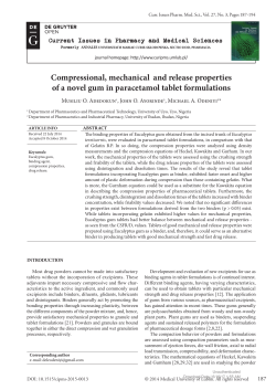 Compressional, mechanical and release properties of a novel gum