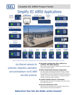 Complete IEC 61850 Product Family