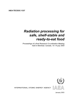 Radiation processing for safe, shelf-stable and ready-to