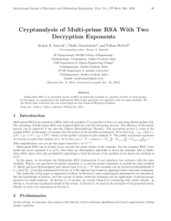 Cryptanalysis of Multi-prime RSA With Two Decryption Exponents