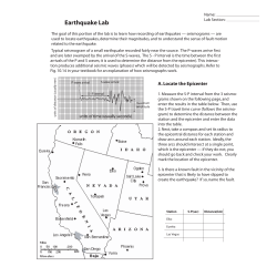 Earthquake Lab Lab Section