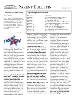 Parent Bulletin 2-10-17