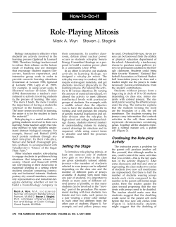 Role-Playing Mitosis