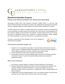 Storefront Activation Program