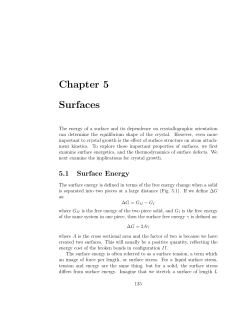 Chapter 5 Surfaces