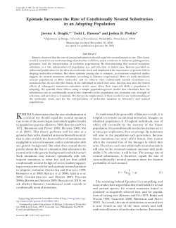 Epistasis Increases the Rate of Conditionally