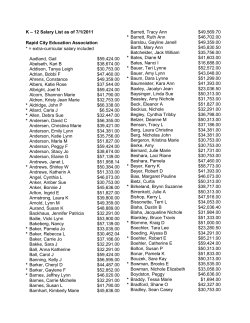 Addendum K-12 Salary List