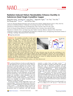 Radiation-Induced Helium Nanobubbles