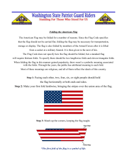 American Flag Folding