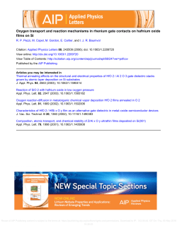 Oxygen transport and reaction mechanisms in rhenium