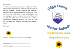 Optimism Week 2 - High Down Junior School