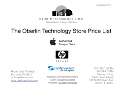 Price List - Oberlin College