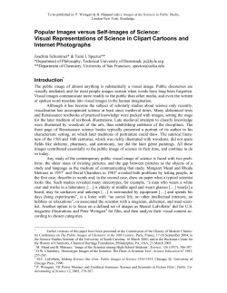 Popular Images versus Self-Images of Science