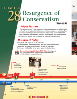 Chapter 28: Resurgence of Conservatism, 1980-1992
