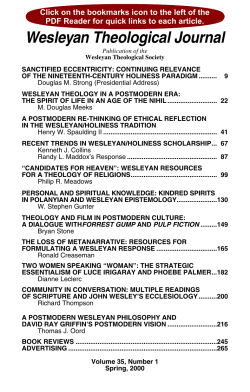 2000 WTJ 35, 1 - The Wesley Center Online