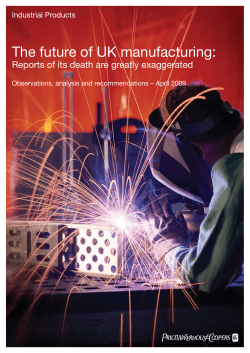 The future of UK manufacturing