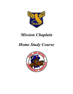 Mission Chaplain course ver 1