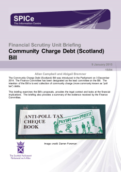 Community Charge Debt (Scotland) Bill