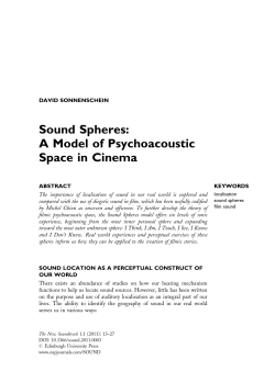 Sound Spheres - Sound Design For Pros