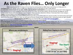 As the Raven Flies&hellip; Only Longer