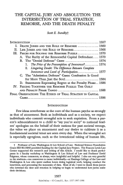 the capital jury and absolution