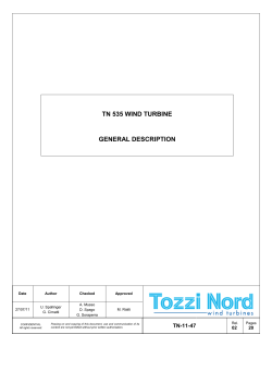 TN 535 WIND TURBINE GENERAL DESCRIPTION