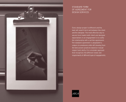 AIGA Standard Form of Agreement for Design Services