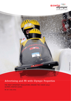 Advertising and PR with Olympic Properties