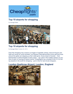 Top 10 airports for shopping - Miami International Airport